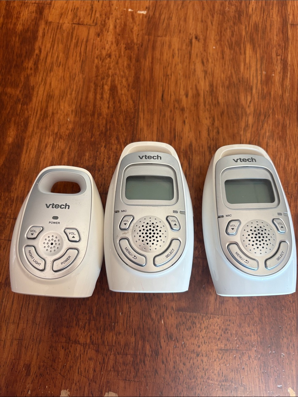 VTech White Portable Two-Way Audio Monitors (Set of 3)